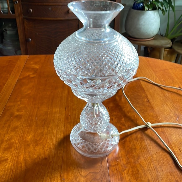 Waterford Hurricane Lamp Vintage - Picture 2 of 6